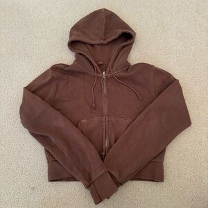 Brandy Melville brown crystal hoodie